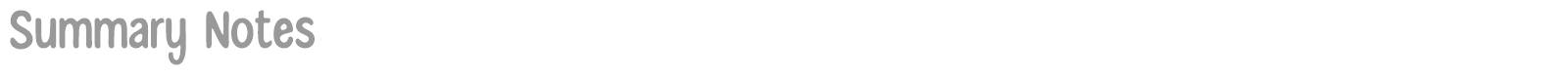 Summary Notes font preview